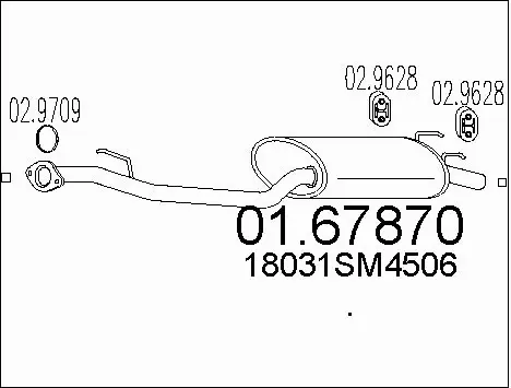 Rear Muffler (01.67870)
