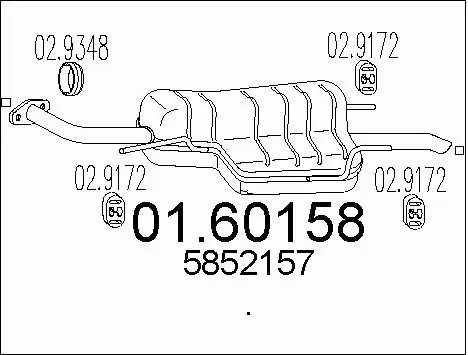 Rear Muffler (01.60158)