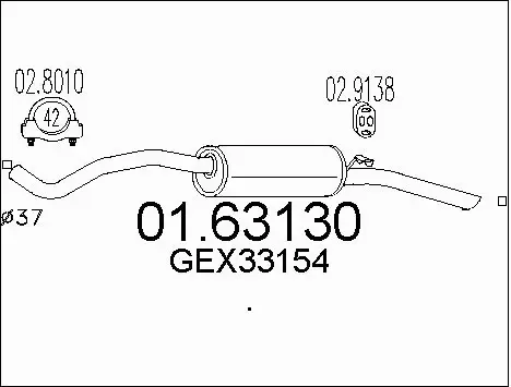 Rear Muffler (01.63130)