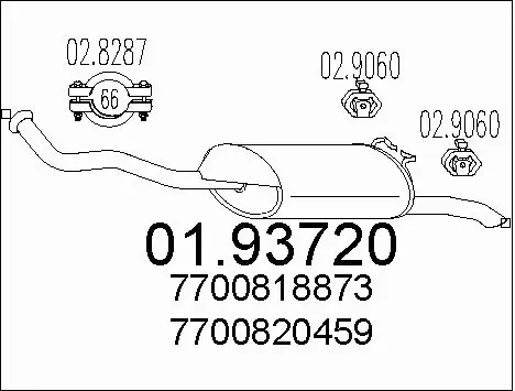 Rear Muffler (01.93720)