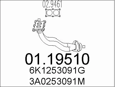 Exhaust Pipe (01.19510)