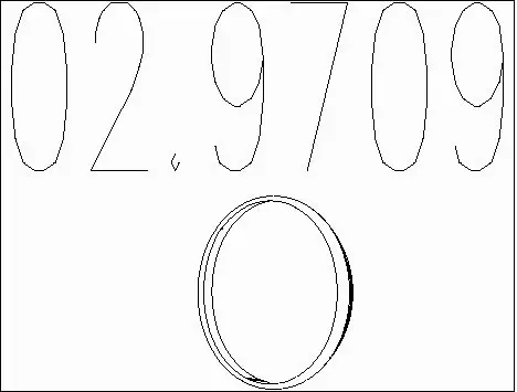 Seal Ring, exhaust pipe (02.9709)