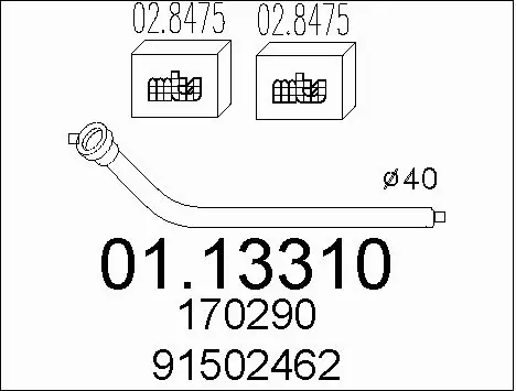 Exhaust Pipe (01.13310)