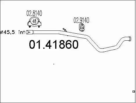 Exhaust Pipe (01.41860)