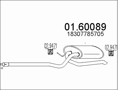 Rear Muffler (01.60089)