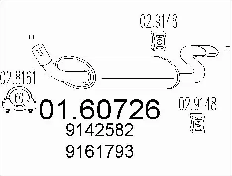 Rear Muffler (01.60726)
