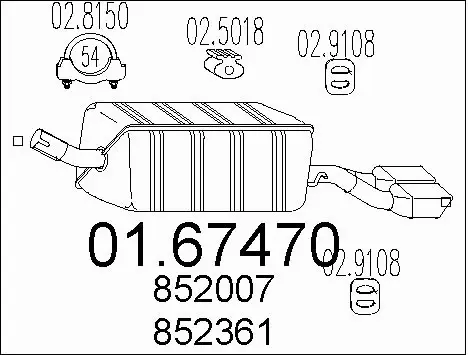 Rear Muffler (01.67470)