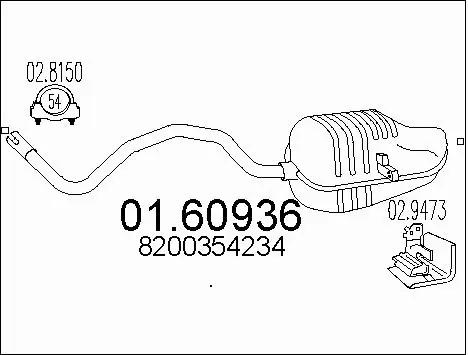 Rear Muffler (01.60936)
