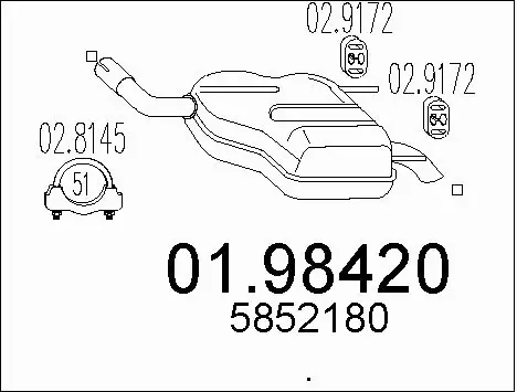Rear Muffler (01.98420)