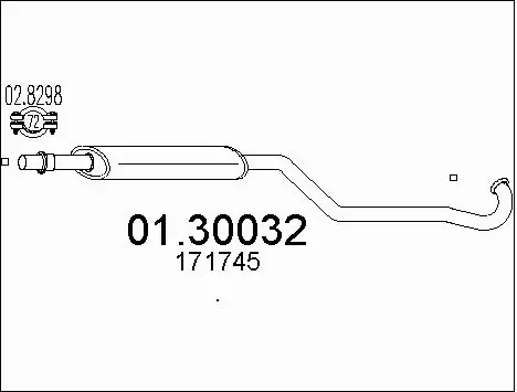 Front Muffler (01.30032)