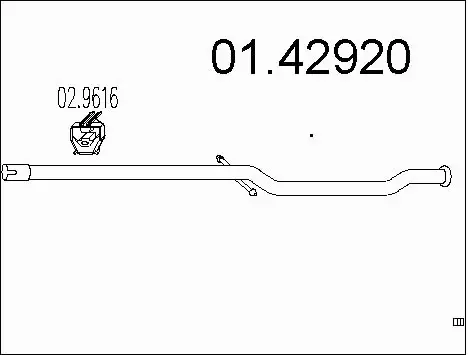 Exhaust Pipe (01.42920)