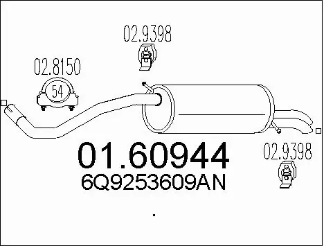Rear Muffler (01.60944)