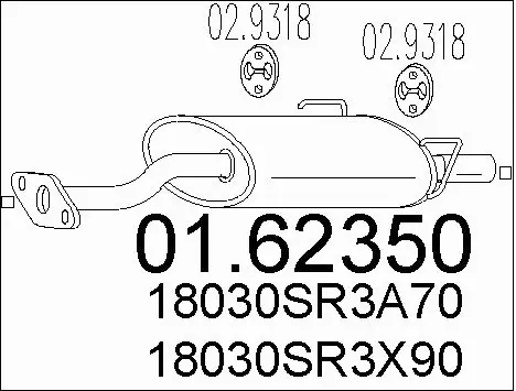 Rear Muffler (01.62350)