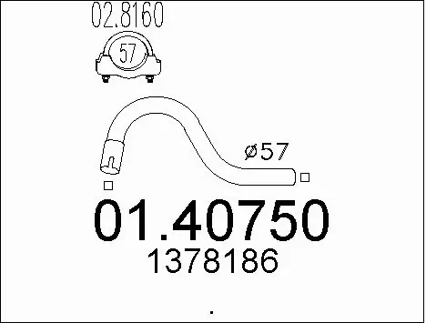 Exhaust Pipe (01.40750)