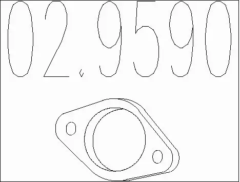 Gasket, exhaust pipe (02.9590)