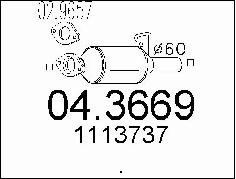 Catalytic Converter (04.3669)