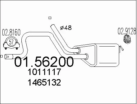 Centre Muffler (01.56200)