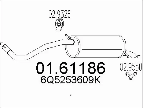 Rear Muffler (01.61186)