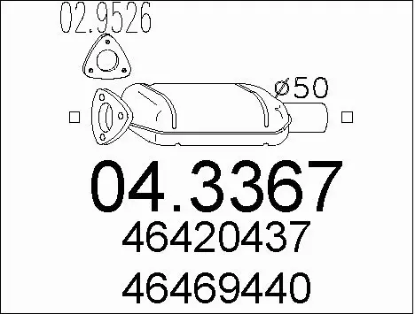 Catalytic Converter (04.3367)