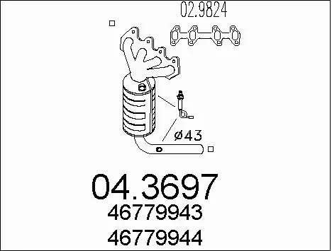 Catalytic Converter (04.3697)