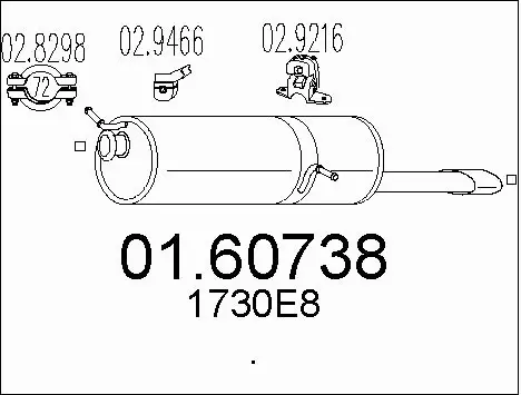 Rear Muffler (01.60738)