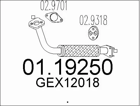 Exhaust Pipe (01.19250)