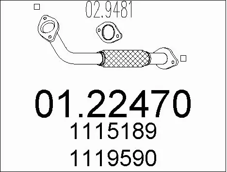 Exhaust Pipe (01.22470)