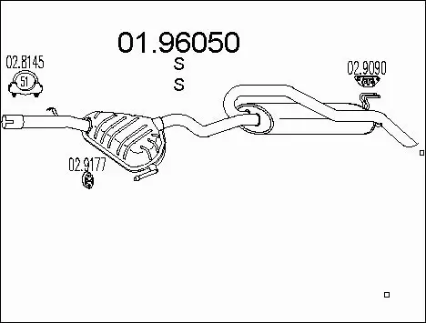Rear Muffler (01.96050)