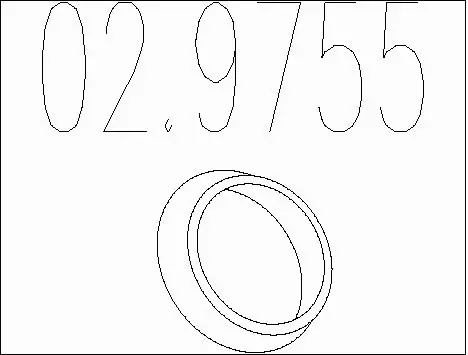 Seal Ring, exhaust pipe (02.9755)
