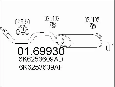 Rear Muffler (01.69930)