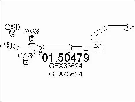Centre Muffler (01.50479)