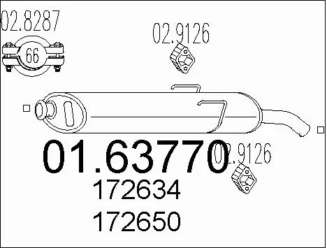 Rear Muffler (01.63770)