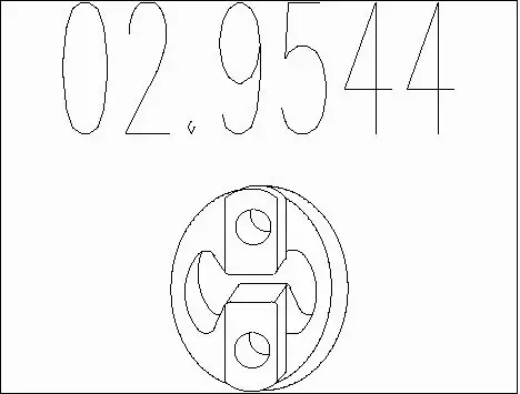 Rubber Buffer, muffler (02.9544)