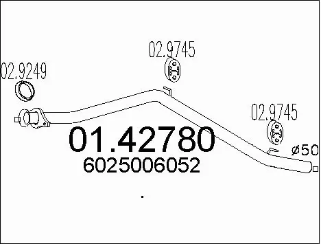 Exhaust Pipe (01.42780)