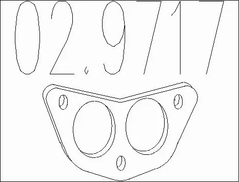 Gasket, exhaust pipe (02.9717)