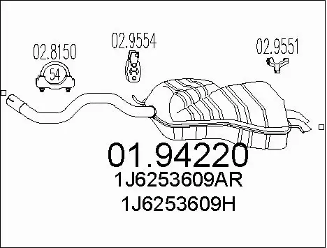 Rear Muffler (01.94220)
