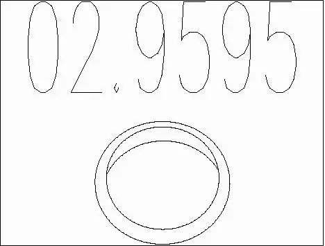 Seal Ring, exhaust pipe (02.9595)