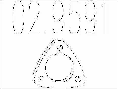 Gasket, exhaust pipe (02.9591)