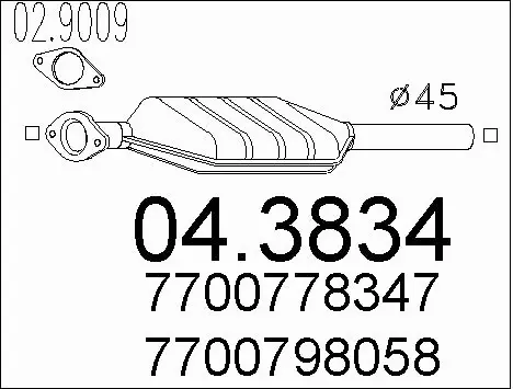 Catalytic Converter (04.3834)