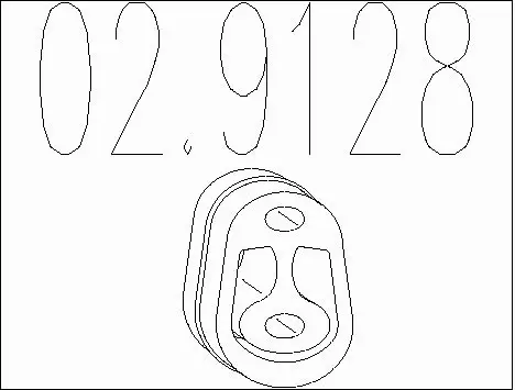 Rubber Buffer, muffler (02.9128)