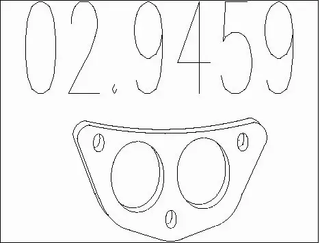 Gasket, exhaust pipe (02.9459)