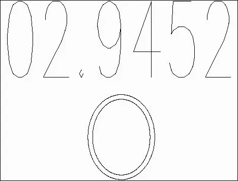 Seal Ring, exhaust pipe (02.9452)