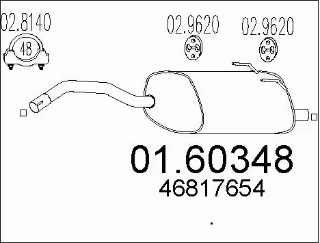 Rear Muffler (01.60348)