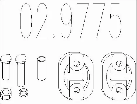 Rubber Buffer, muffler (02.9775)