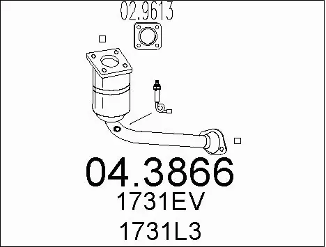 Catalytic Converter (04.3866)
