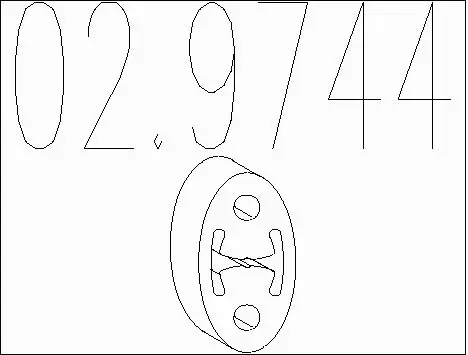 Rubber Buffer, muffler (02.9744)