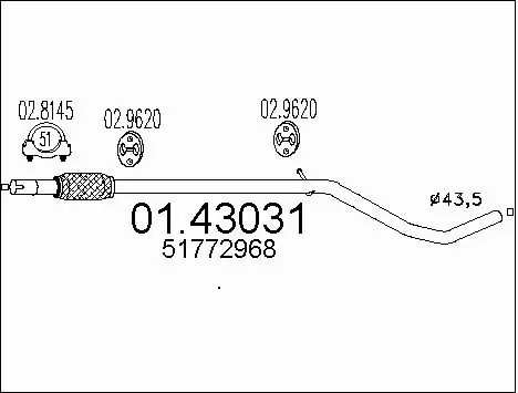 Exhaust Pipe (01.43031)