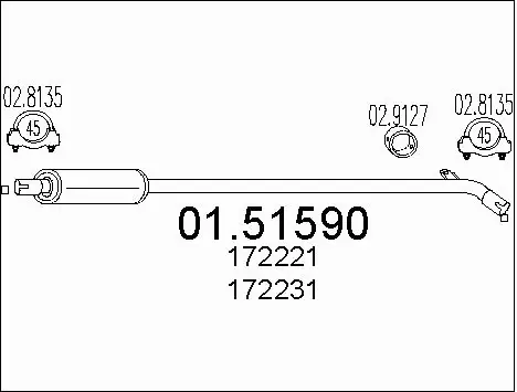 Centre Muffler (01.51590)