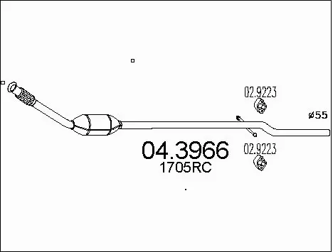 Catalytic Converter (04.3966)