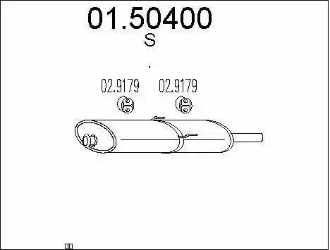Centre Muffler (01.50400)